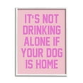 thumbnail image 1 of Stupell Industries Not Drinking Alone Humor Inspirational Painting White Framed Art Print Wall Art, 24 x 30, 1 of 9