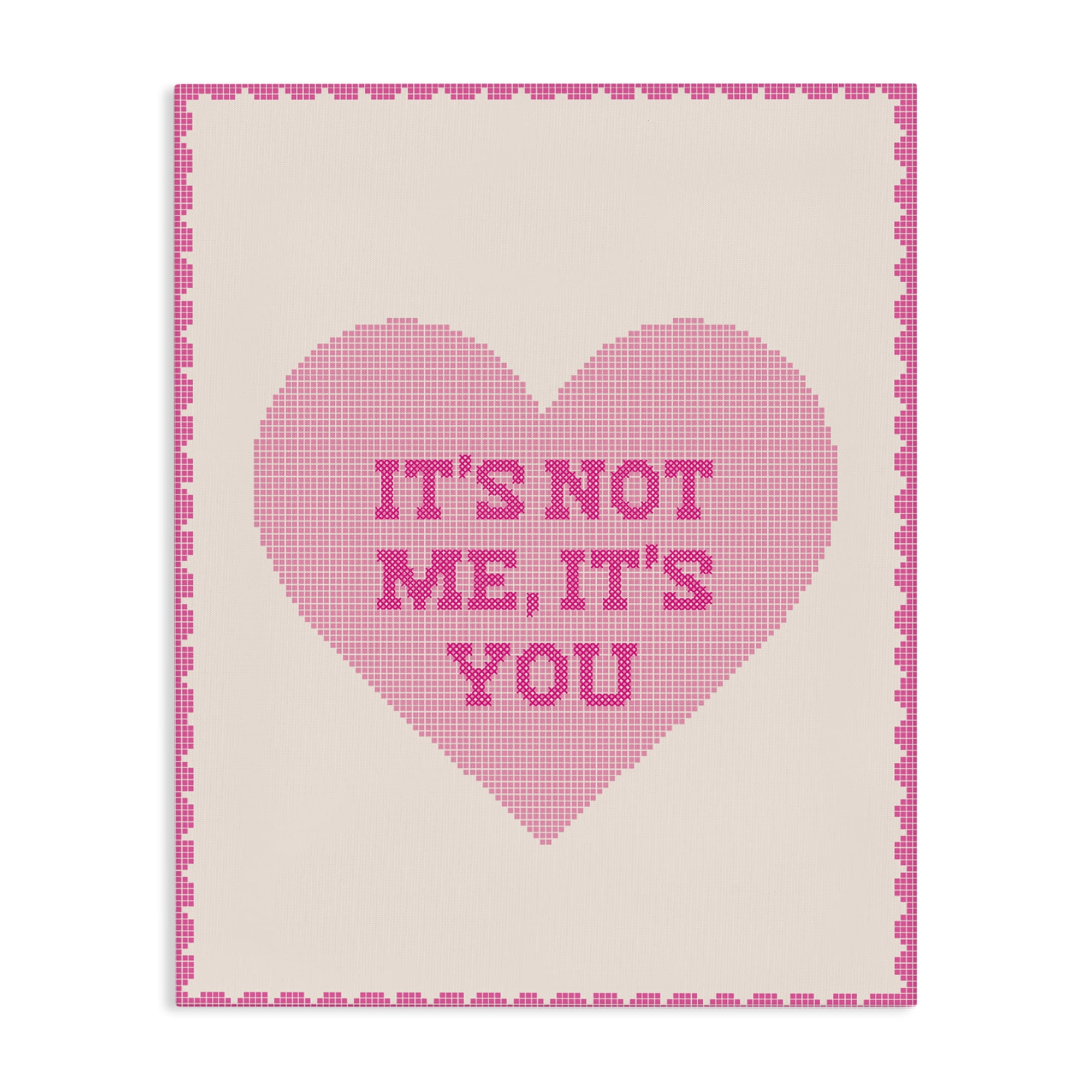 Stupell Industries Not Me It's You on Heart Canvas Wall Art, design by Lil' Rue