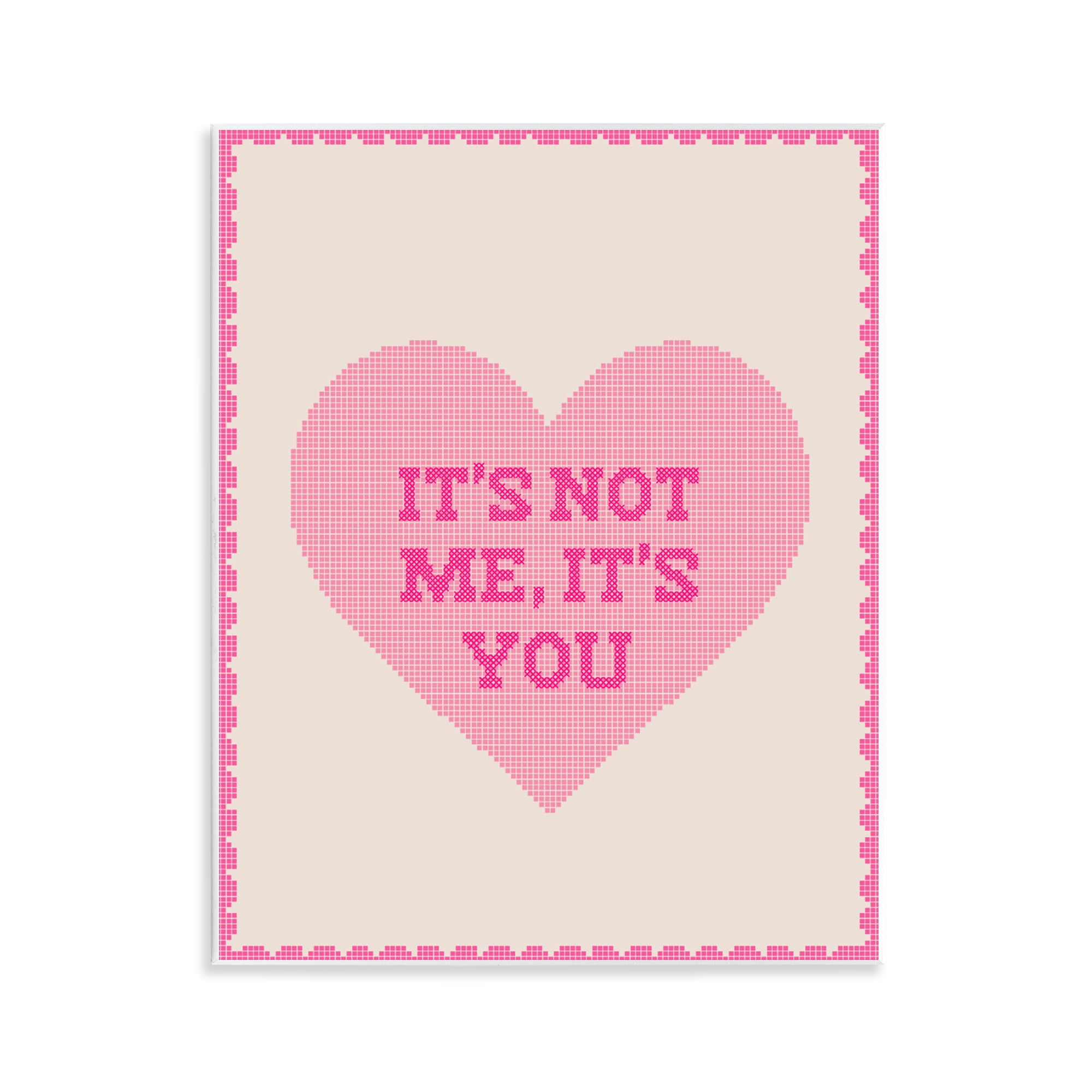 Stupell Industries Not Me It's You on Heart Wall Plaque Art, design by Lil' Rue