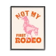 thumbnail image 1 of Stupell Industries Not My First Rodeo Phrase Animals & Insects Painting Black Framed Art Print Wall Art, 11 x 14, 1 of 9
