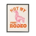 thumbnail image 1 of Stupell Industries Not My First Rodeo Phrase Animals & Insects Painting Black Framed Art Print Wall Art, 16 x 20, 1 of 9
