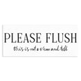 thumbnail image 1 of Stupell Industries Not Show & Tell Bathroom Canvas Wall Art, design by Lettered and Lined, 1 of 8