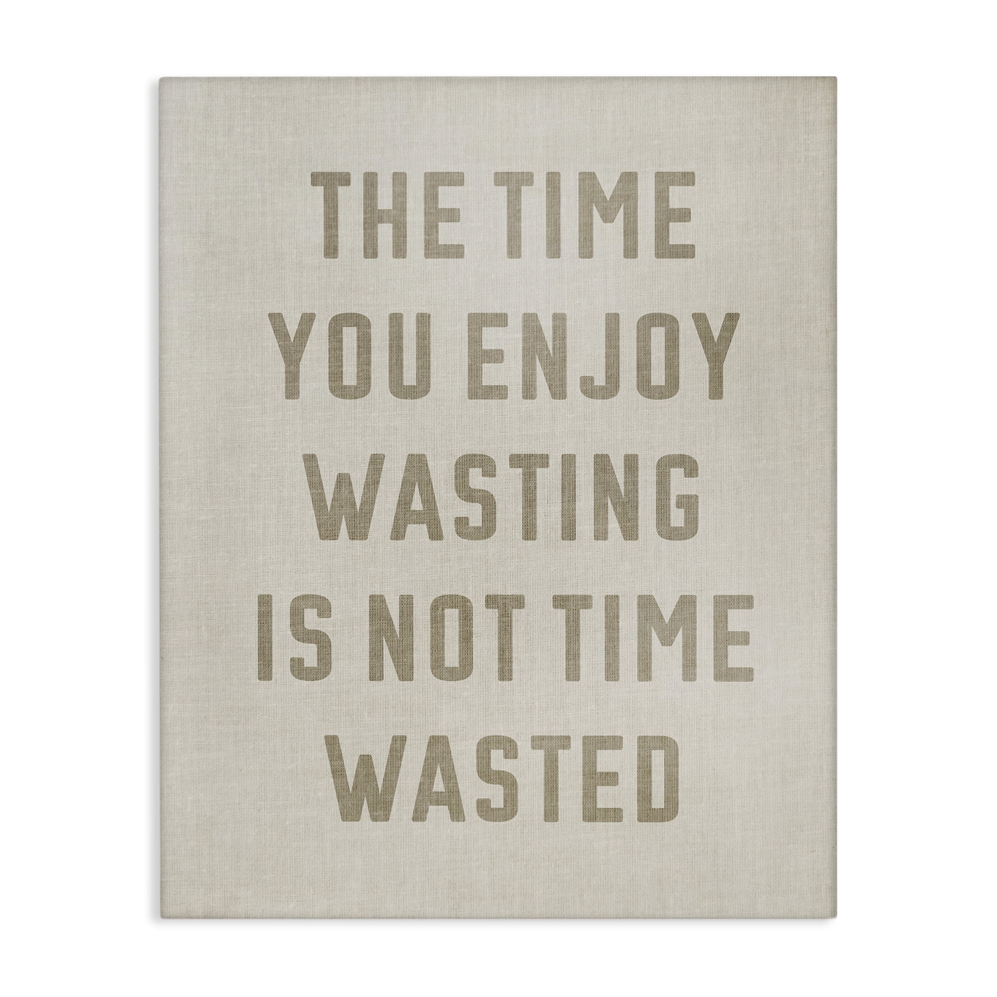 Stupell Industries Not Time Wasted Phrase Text & Numbers Painting Wrapped Canvas Art Print Wall Art, 36 x 48