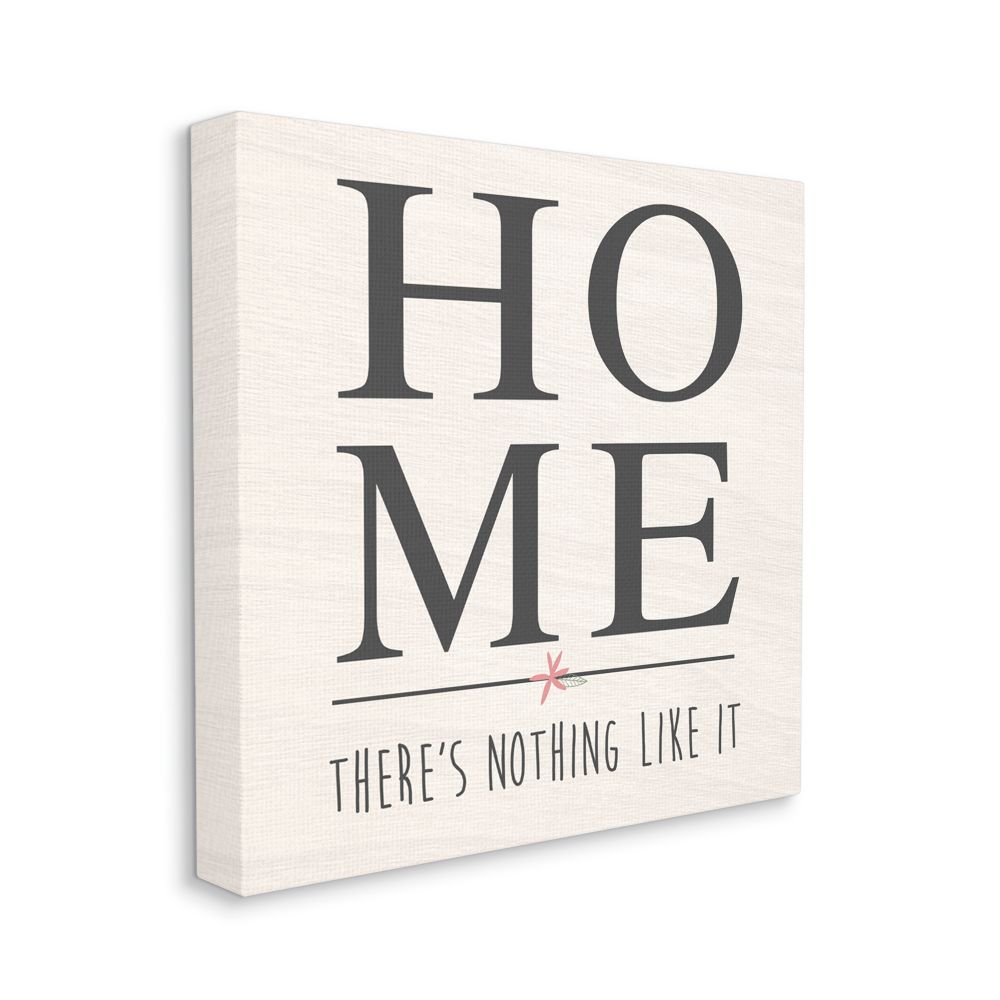 Stupell Industries Nothing Like Home Phrase Cottage Family Sign Canvas Wall Art Design by Anna Quach, 30" x 30"