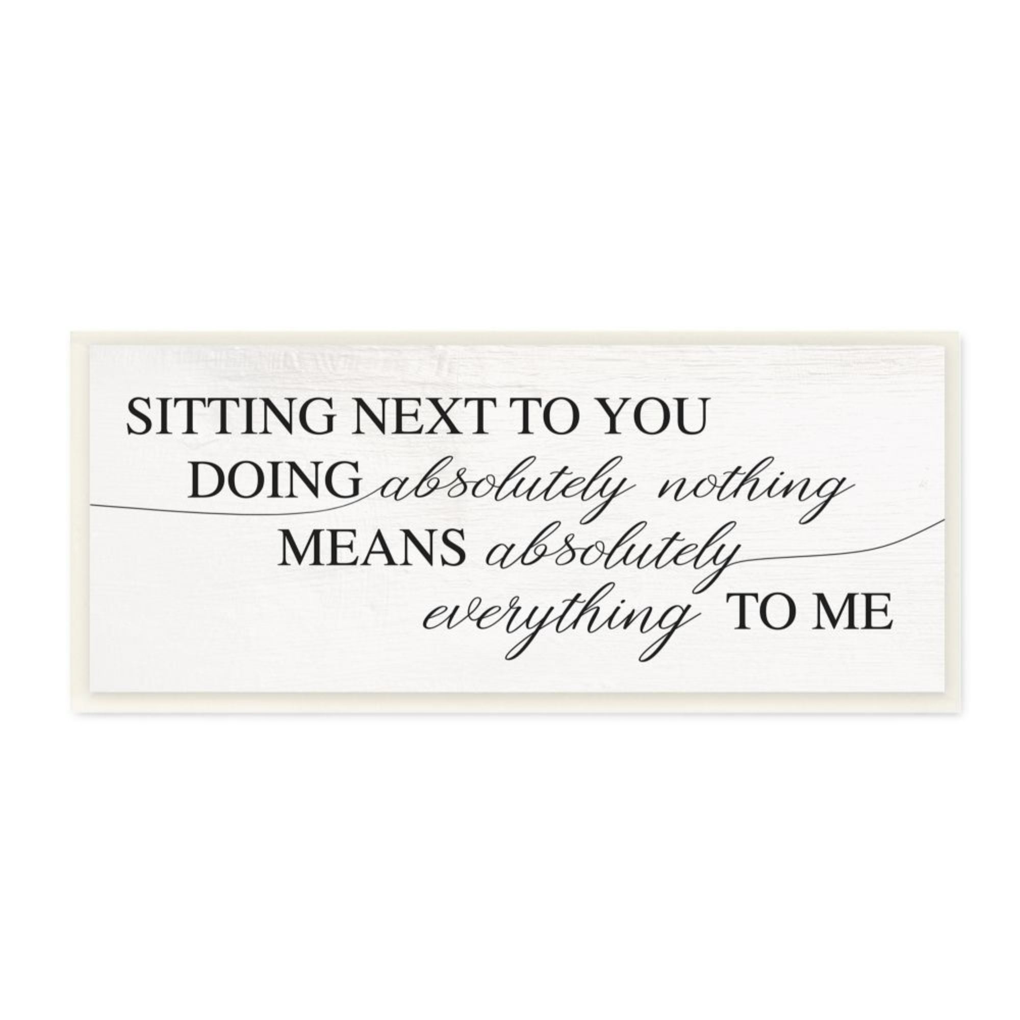 Stupell Industries Nothing Means Everything Phrase Romantic Couple Design by Daphne Polselli