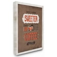 thumbnail image 1 of Stupell Industries Nothing Sweeter Coffee Word Design Canvas Wall Art by Ester Kay, 1 of 5