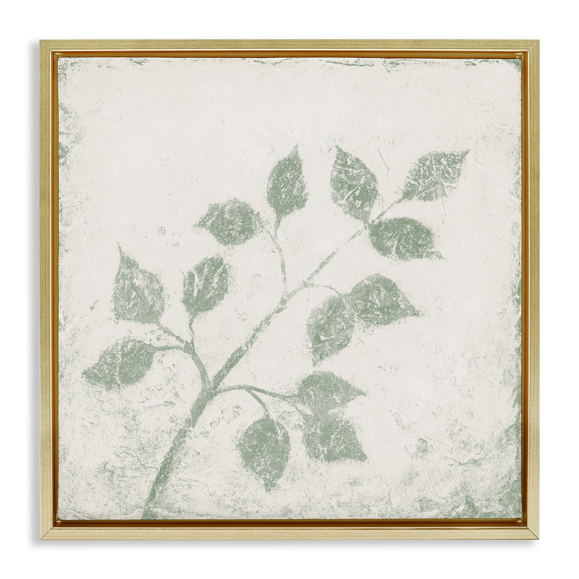 Stupell Industries November Leaves Tree Branches Gold Framed Floater Canvas Wall Art, design by Michael Marcon