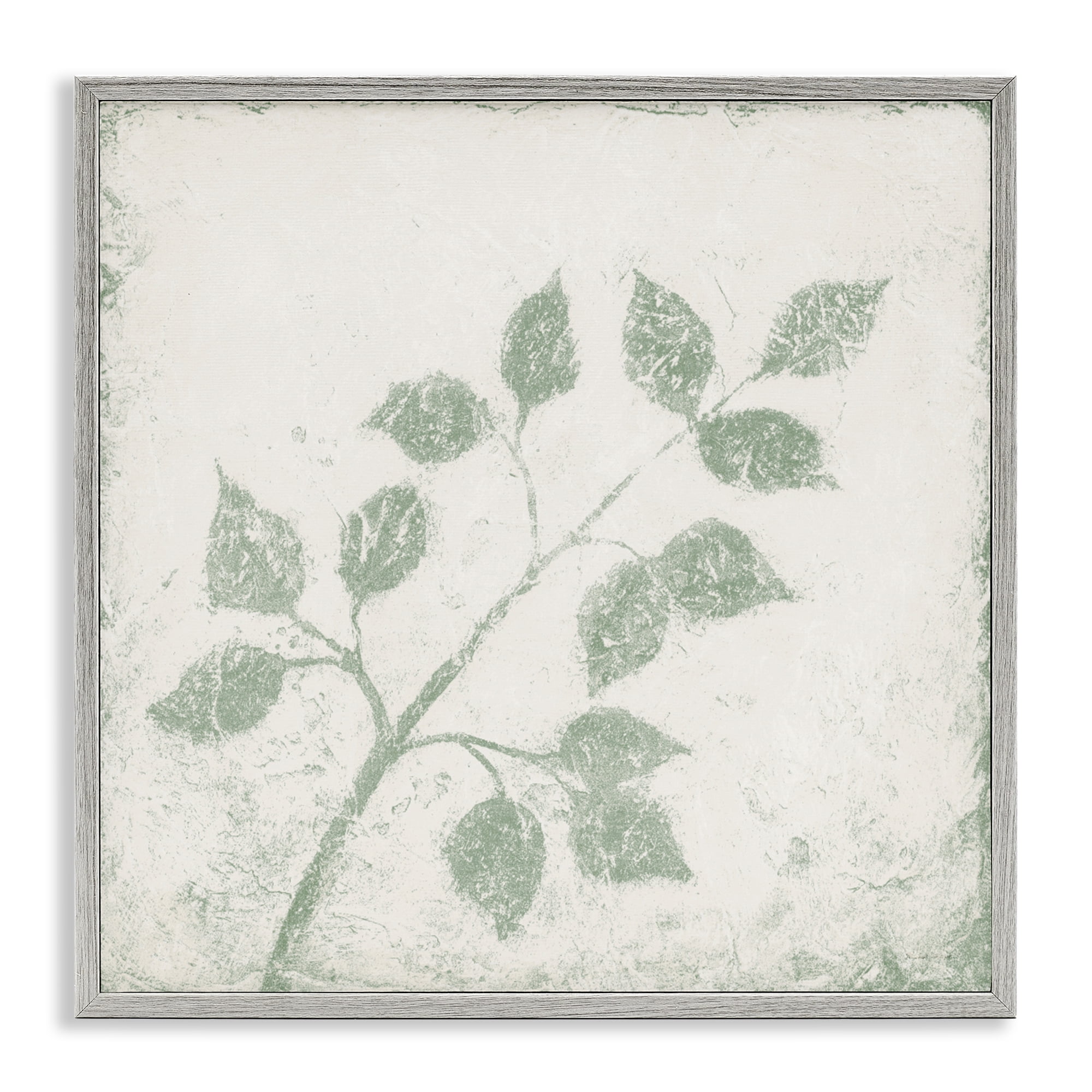Stupell Industries November Leaves Tree Branches Gray Framed Giclee Art, design by Michael Marcon