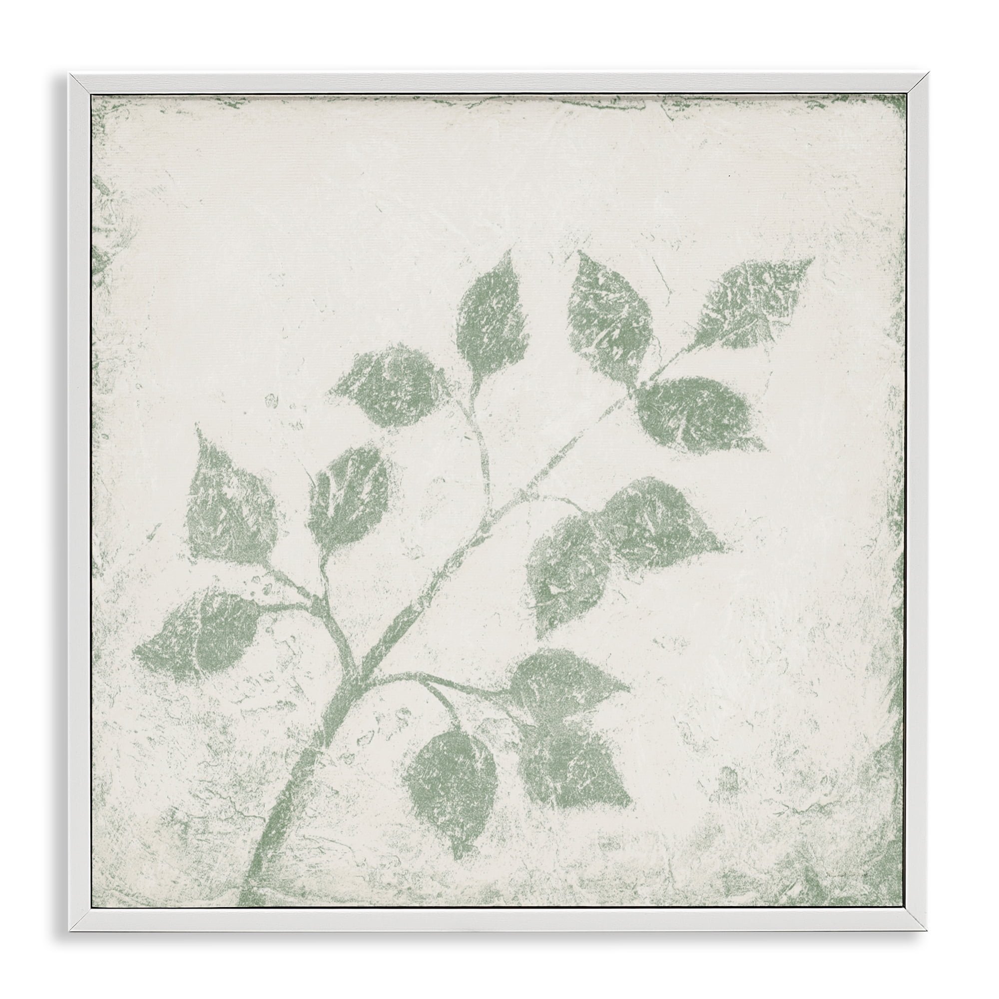 Stupell Industries November Leaves Tree Branches White Framed Giclee Art, design by Michael Marcon