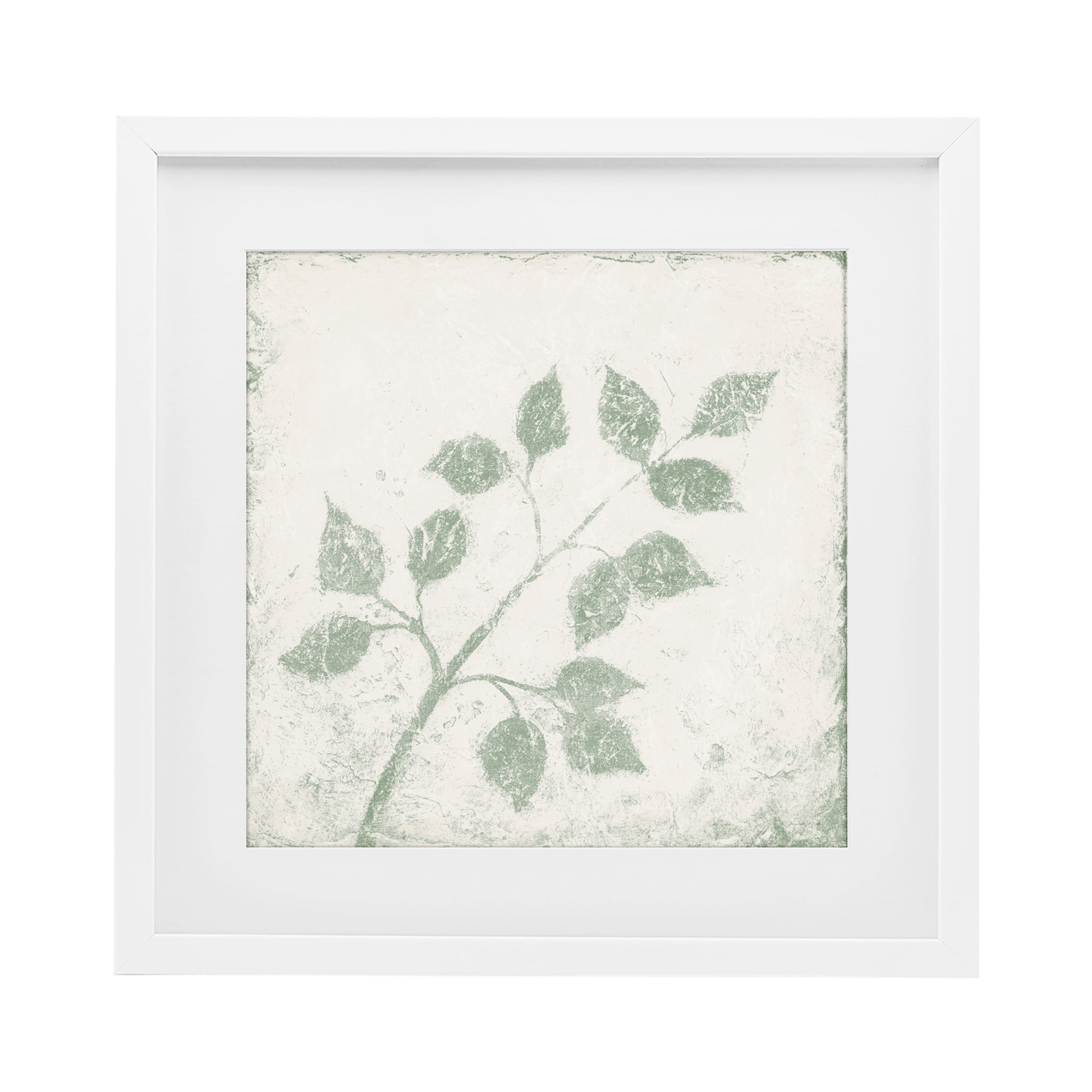 Stupell Industries November Leaves Tree Branches White Framed Print Under Glass, design by Michael Marcon
