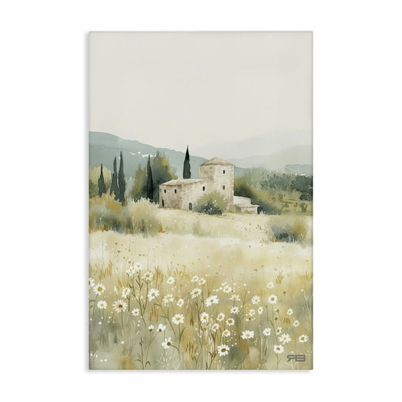 Stupell Industries Nu Horizon Countryside Landscape Painting Gallery Wrapped Canvas Art Print Wall Art, 16 x 24