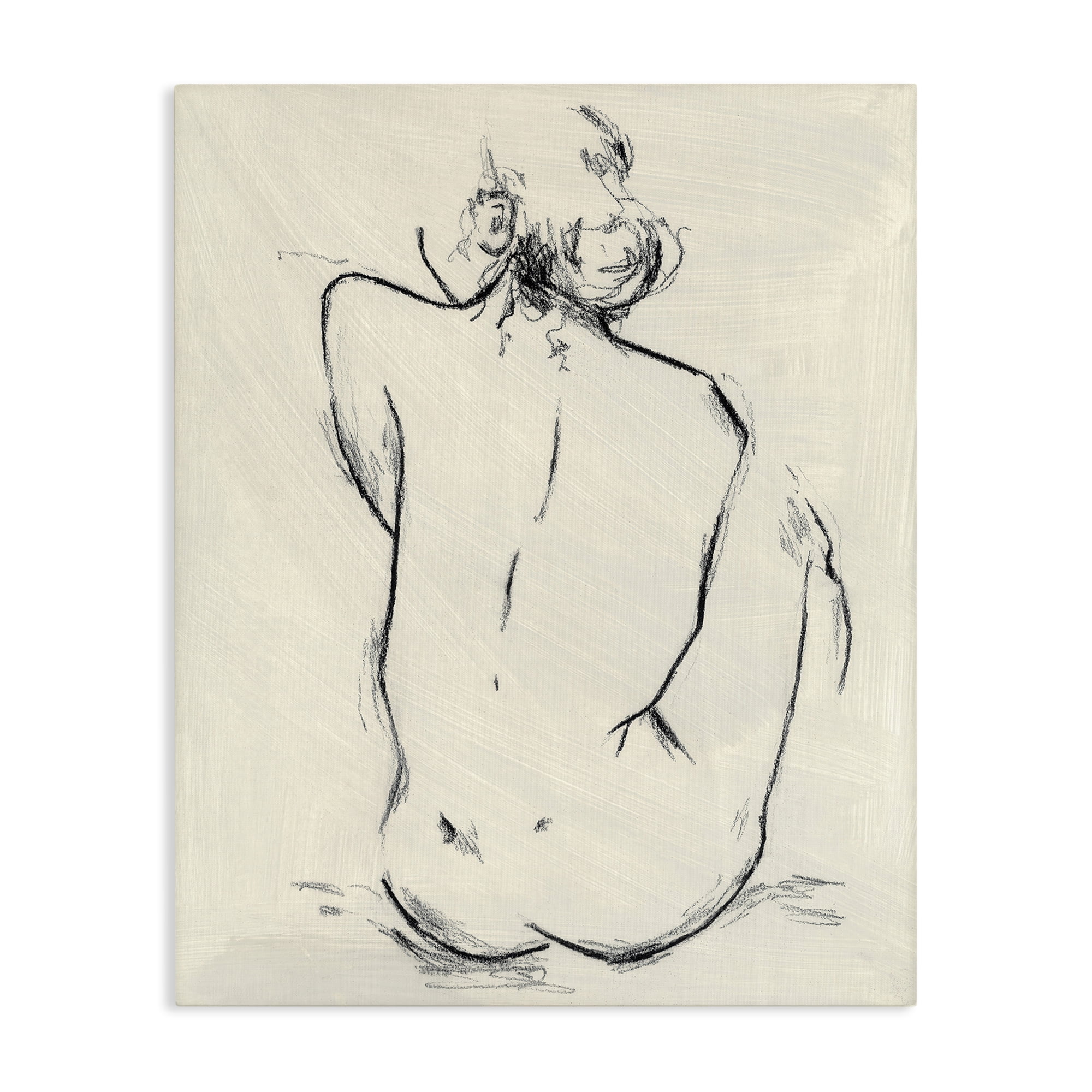 Stupell Industries Nude Sitting Study Canvas Wall Art, design by Chloe Elliot