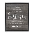 thumbnail image 1 of Stupell Industries Nuestra Historia Familiar Inspirational Quotes & Sayings Painting Black Floater Framed Art Print Wall Art, 17 x 21, 1 of 10