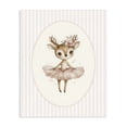 thumbnail image 1 of Stupell Industries Cottage Nursery Ballerina Deer Striped Canvas Art, 16 x 20, by LSR Design Studio, 1 of 8