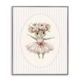 thumbnail image 1 of Stupell Industries Cottage Nursery Ballerina Mouse Striped Gray Framed Giclee Art, 16 x 20, by LSR Design Studio, 1 of 8