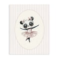 thumbnail image 1 of Stupell Industries Cottage Nursery Ballerina Panda Striped Canvas Art, 16 x 20, by LSR Design Studio, 1 of 8