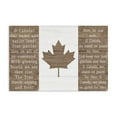 thumbnail image 1 of Stupell Industries O Canada Rustic Anthem Canvas Wall Art design by Lil' Rue, 16 x 24, 1 of 7