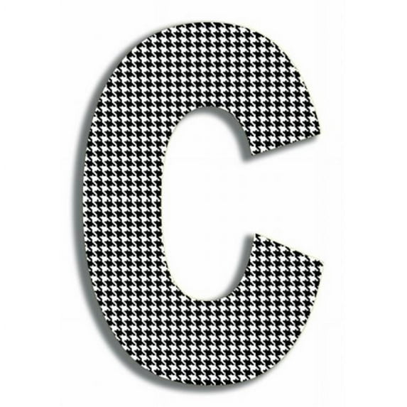 Stupell Industries OHI-121-C Black and White Houndstooth 18 Inch Hanging C