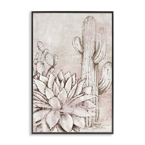 Stupell Industries Oasis Guardians Botanicals Black Framed Giclee Art design by Luna Mavis, 18 x 12