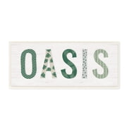 Stupell Industries Oasis Tropical Foliage Patterned Letter Relaxation Sign,17 x 7, Design by Natalie Carpentieri