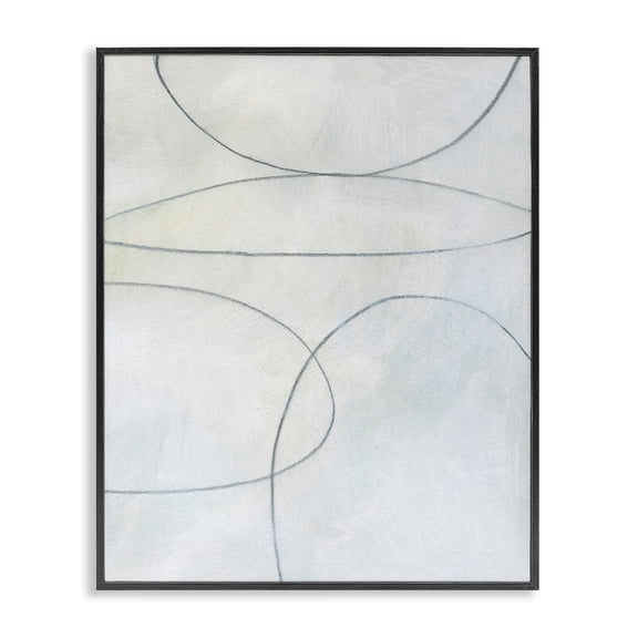 Stupell Industries Scandinavian Oblong Shapes Doodle Black Framed Giclee Art, 11 x 14, by Victoria Barnes