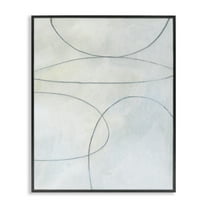 Stupell Industries Oblong Shapes Doodle Abstract Drawing Black Framed Art Print Wall Art, 11 x 14