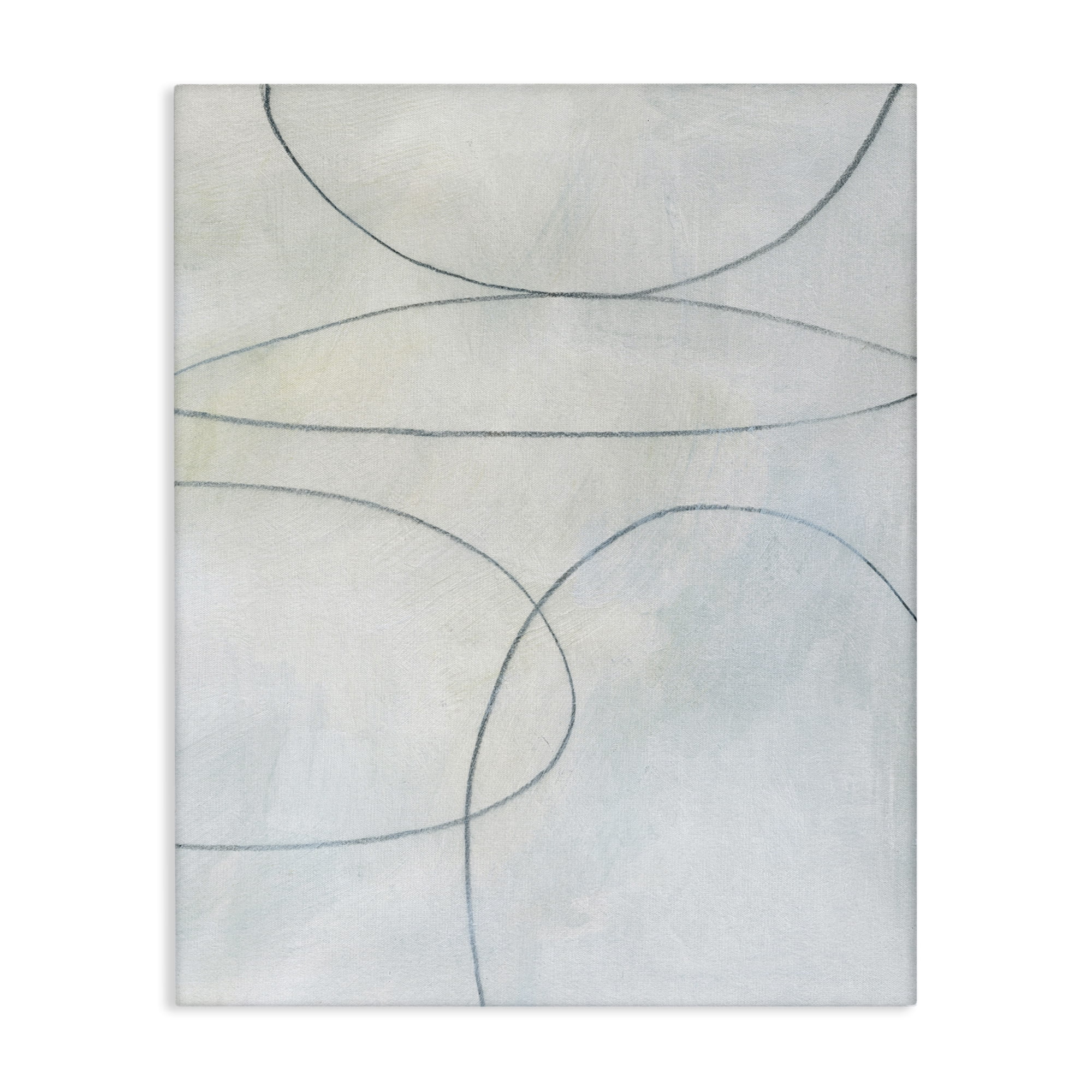 Stupell Industries Oblong Shapes Doodle Abstract Drawing Gallery Wrapped Canvas Art Print Wall Art, 24 x 30