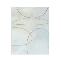 Stupell Industries Oblong Shapes Doodle Abstract Drawing Unframed Art Print Wall Art, 11 x 14