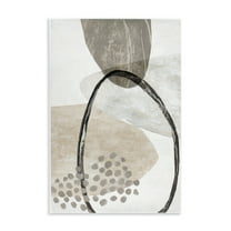 Stupell Industries Oblong and Circular Abstractions Abstract Painting Unframed Art Print Wall Art, 10 x 15