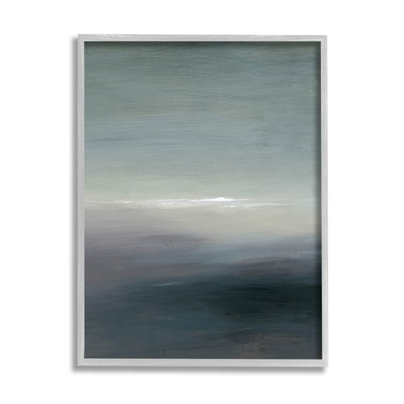 Stupell Industries Obscure Abstract Landscape Painting Gray Framed Art Print Wall Art, Design by Grace Popp