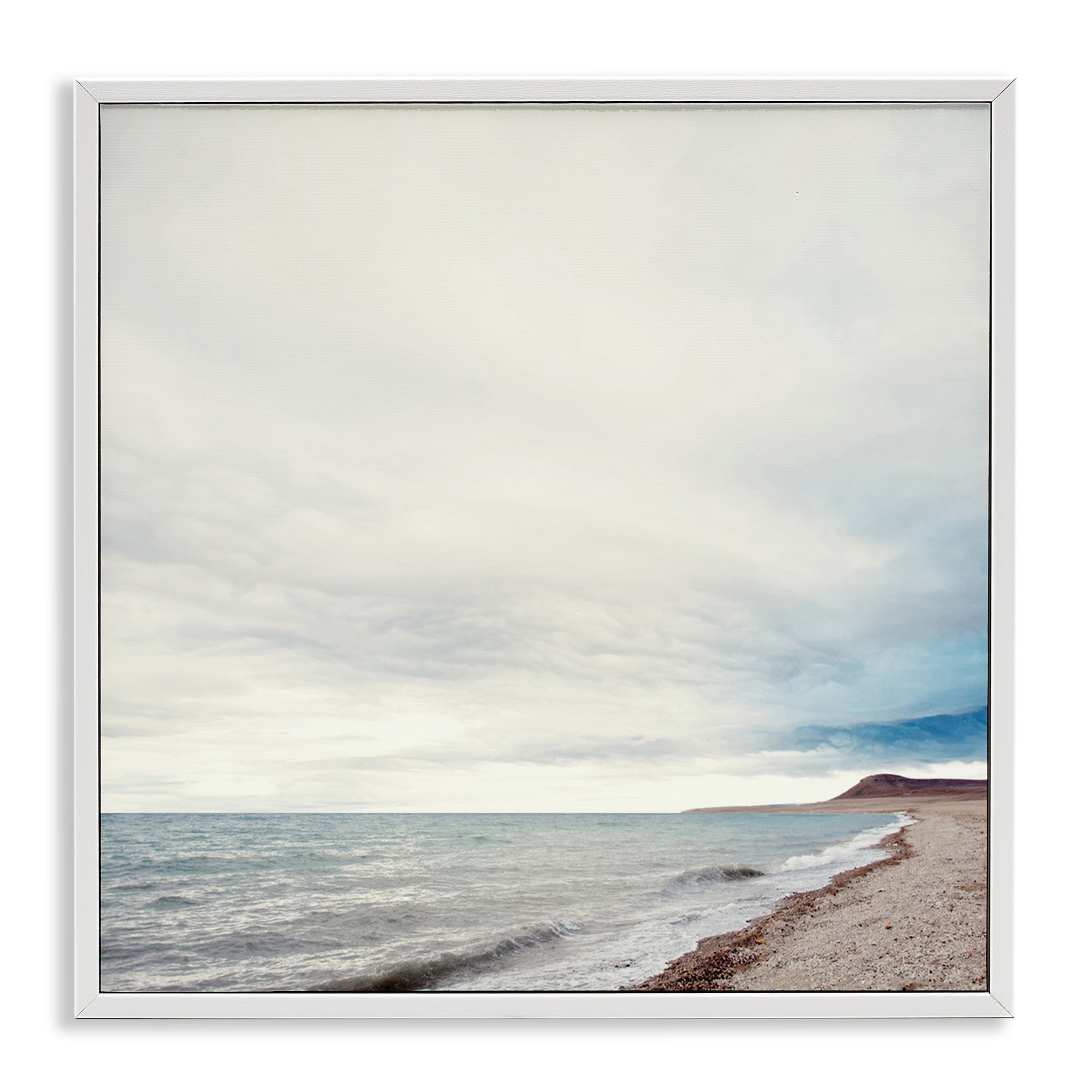 Stupell Industries Ocean At Sunrise Nautical & Beach Photography White Framed Art Print Wall Art, 24 x 24
