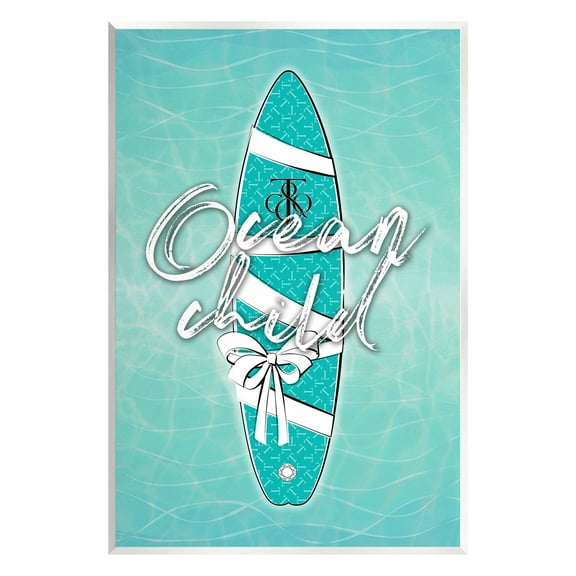 Stupell Industries Ocean Child Surfboard Beauty & Fashion Painting Unframed Art Print Wall Art, 10 x 15