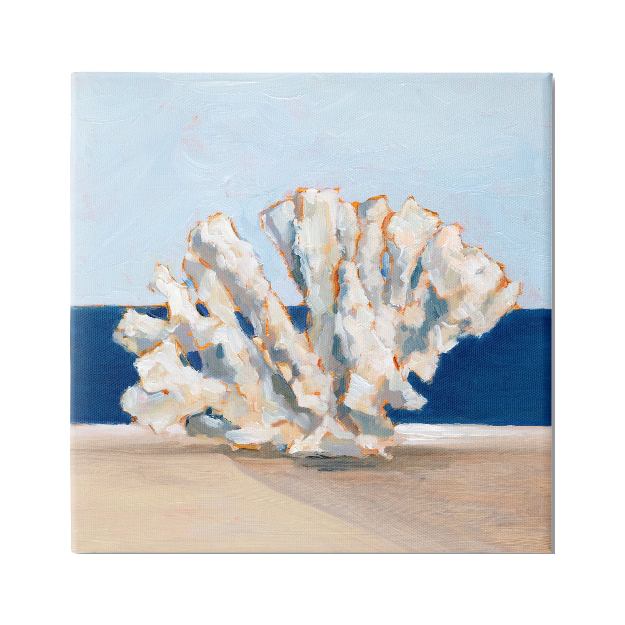Stupell Industries Ocean Coral Still Life Animals & Insects Painting Gallery Wrapped Canvas Print Wall Art, 24 x 24