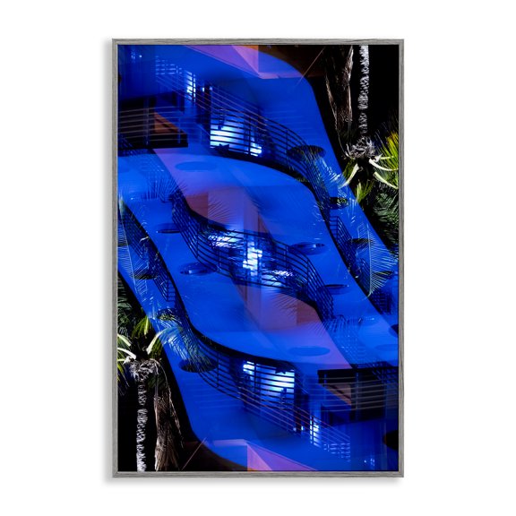 Stupell Industries Ocean Drive Surrealism Gray Framed Giclee Art design by Robin Vandenabeele, 24 x 16