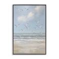 thumbnail image 1 of Stupell Industries Coastal Ocean Flight Seagulls Black Framed Giclee Art, 12 x 18, by Creative Studio, 1 of 8
