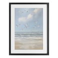 thumbnail image 1 of Stupell Industries Coastal Ocean Flight Seagulls Black Framed Print Under Glass, 14 x 20, by Creative Studio, 1 of 8