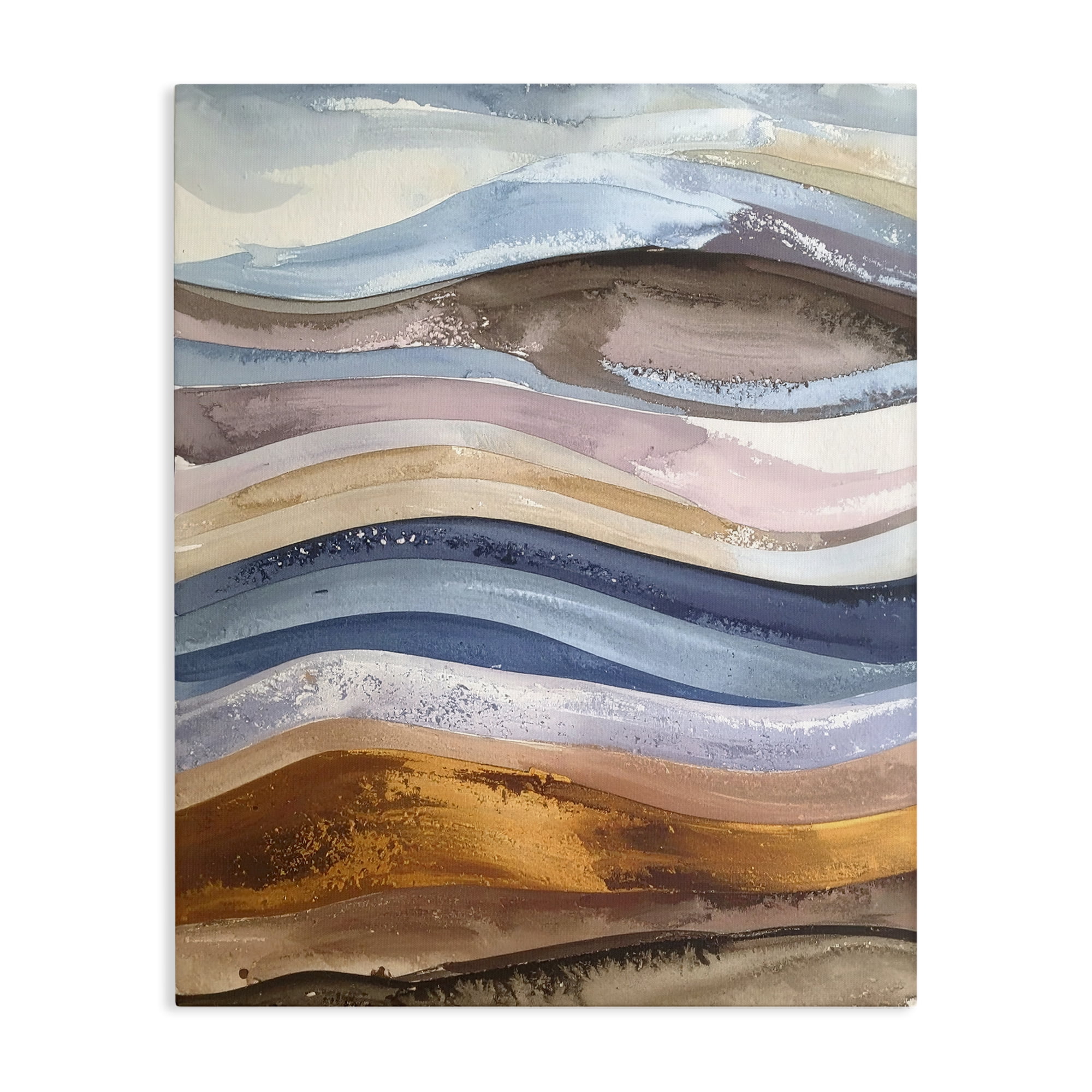 Stupell Industries Ocean Flow Layers Canvas Wall Art, design by Alonza Saunders