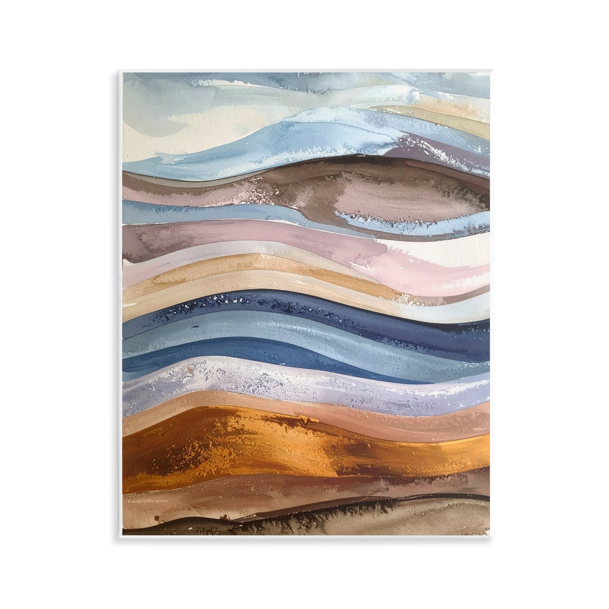 Stupell Industries Ocean Flow Layers Wall Plaque Art, design by Alonza Saunders