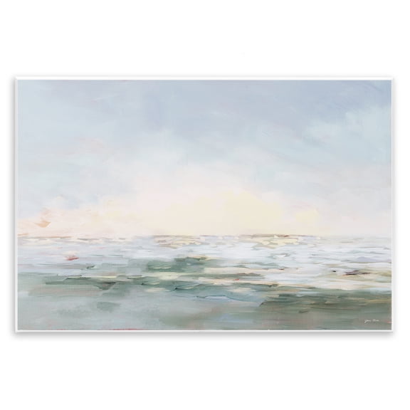 Stupell Industries Ocean Horizon Abstract Coast Abstract Painting Unframed Art Print Wall Art, 15 x 10