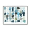 thumbnail image 1 of Stupell Industries Ocean Inspired Abstract Tiles Blue Green Watercolor Abstract Painting Gray Framed Art Print Wall Art, 16 x 20, 1 of 8