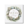 thumbnail image 1 of Stupell Industries Ocean Is Calling Quote Botanical Wreath Seashells Design Graphic Art Gallery-Wrapped Canvas Print Wall Art, 17x17, by Nan, 1 of 6