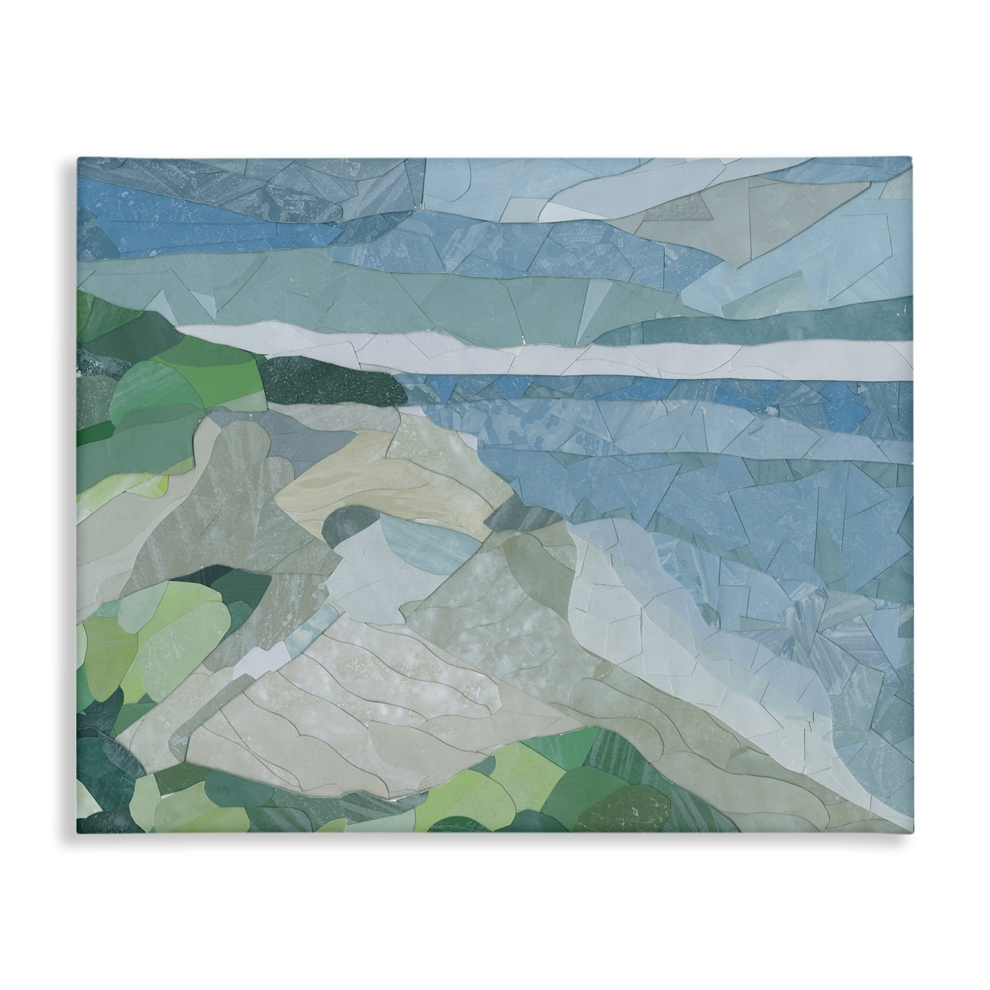Stupell Industries Ocean Overlook Abstraction Landscape & Nature Painting Wrapped Canvas Art Print Wall Art, 40 x 30