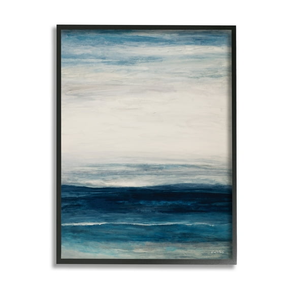 Stupell Industries Ocean Rise Sea Side Shoreline Layered Waves,11 x 14, Design by Lori Dubois