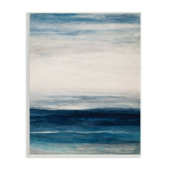 Stupell Industries Ocean Rise Sea Side Shoreline Layered Waves,13 x 19, Design by Lori Dubois