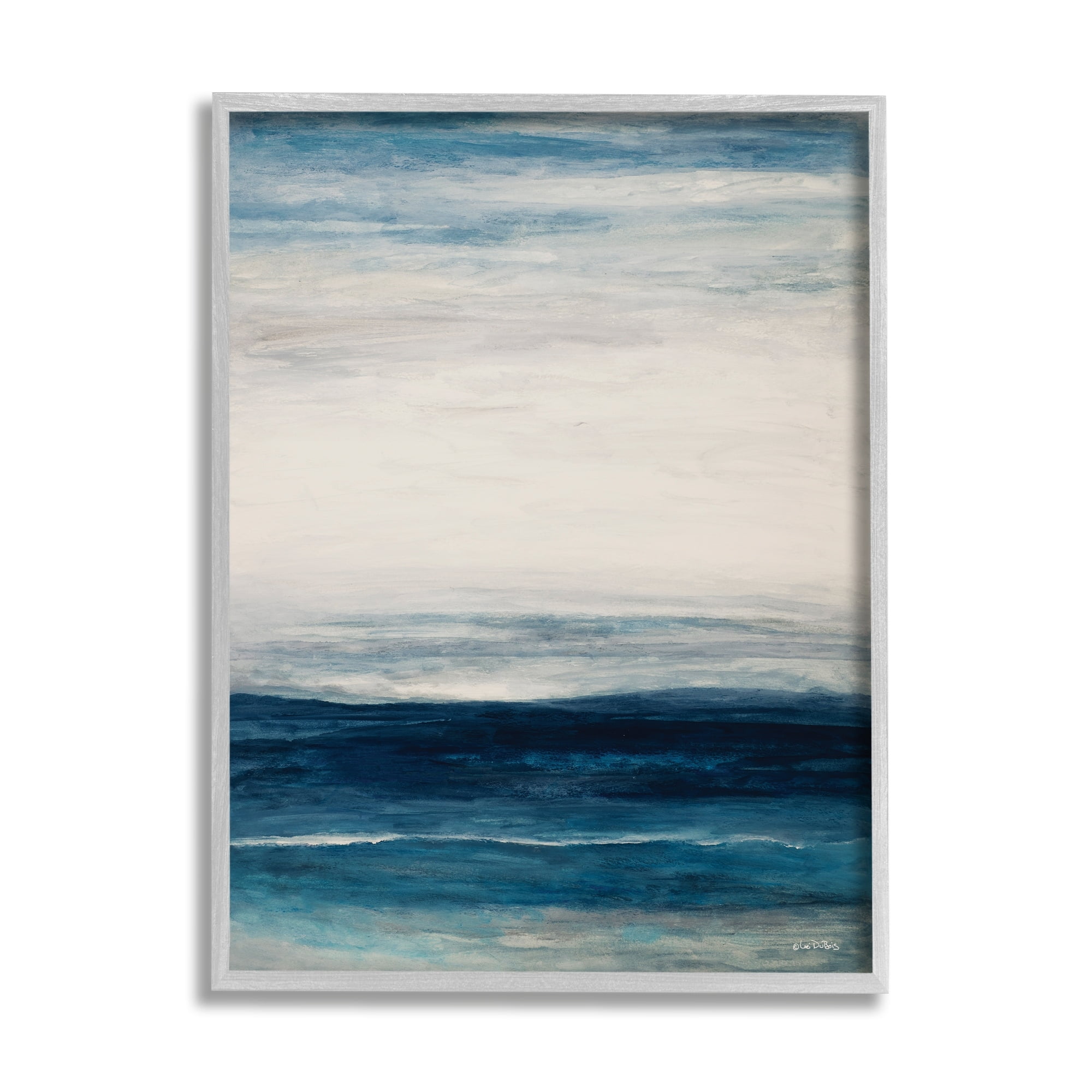 Stupell Industries Ocean Rise Sea Side Shoreline Layered Waves,24 x 30, Design by Lori Dubois