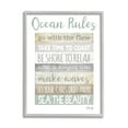 thumbnail image 1 of Stupell Industries Ocean Rules Rustic List Typography Painting Gray Framed Art Print Wall Art, 24 x 30, 1 of 8