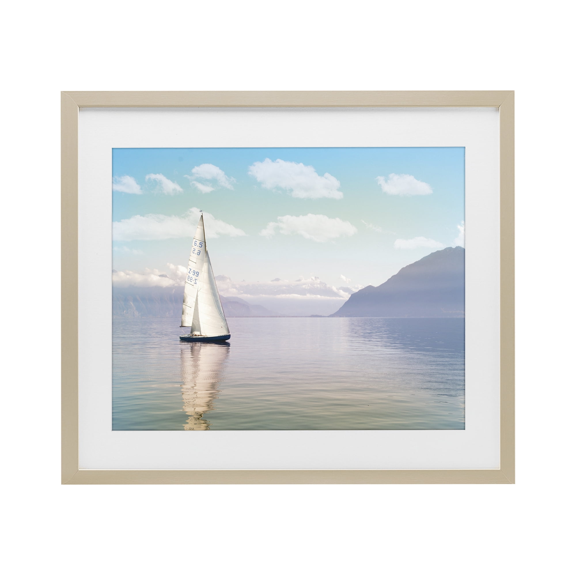 Stupell Industries Ocean Sails Lounging Birch Framed Print Under Glass, design by Marcus Prime