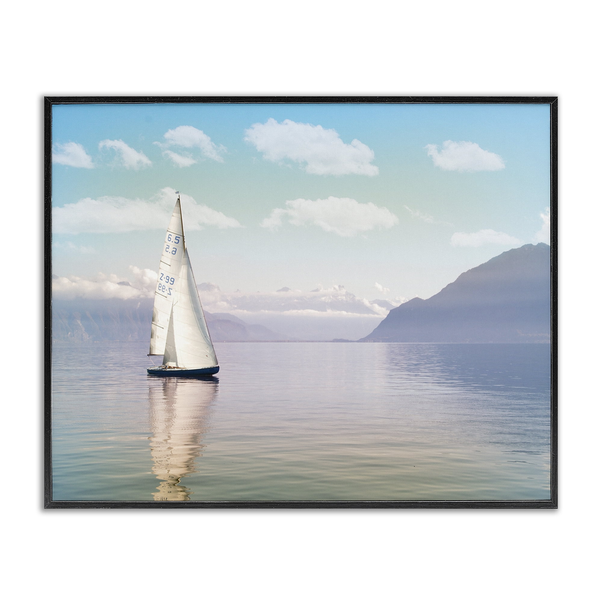 Stupell Industries Ocean Sails Lounging Black Framed Giclee Art, design by Marcus Prime