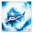 thumbnail image 1 of Stupell Industries Ocean Sea Shark Animal Blue Watercolor Painting Wall Plaque by Marc Allante, 1 of 3