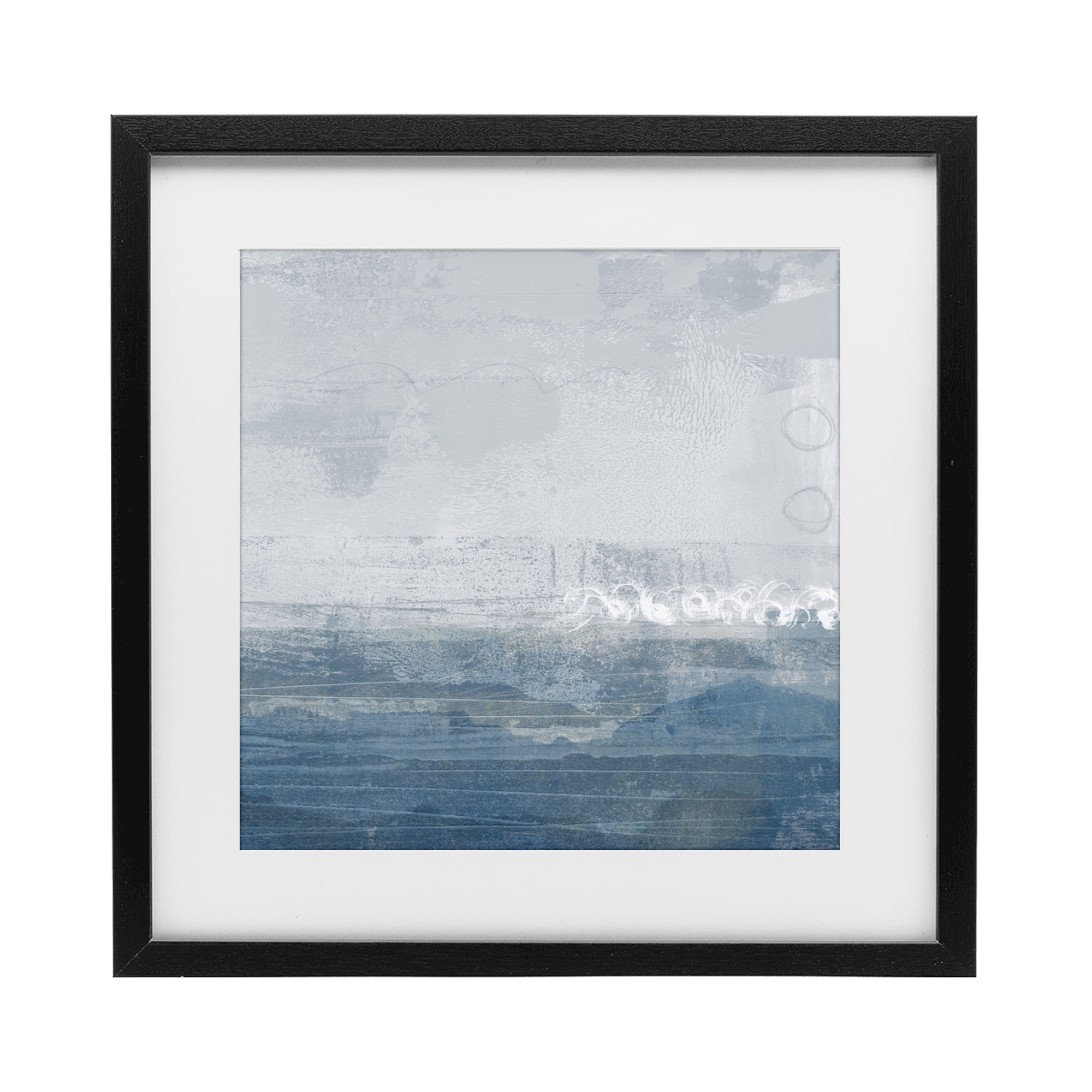 Stupell Industries Ocean Tide Abstract Black Framed Print Under Glass, design by Dan Meneely